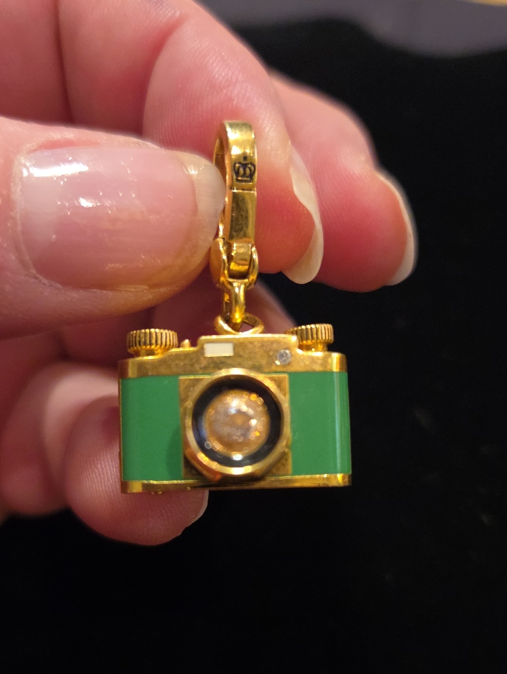 JUICY COUTURE 2008 GREEN CAMERA CHARM